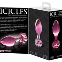 Icicles Hand Blown Glass Massager - N. 48