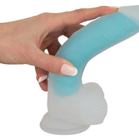 You2Toys Glow in the Dark - Silicone Dildo Blue