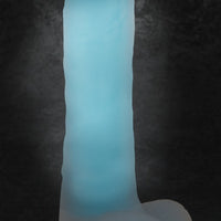 You2Toys Glow in the Dark - Silicone Dildo Blue