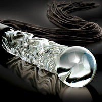 Icicles Hand Blown Glass Whip - N. 38