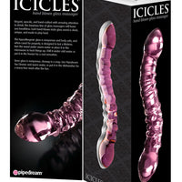 Icicles Hand Blown Glass Massager - N. 55