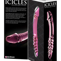 Icicles Hand Blown Glass Massager - N. 57