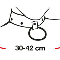 Zado Fetish - Leather Mask with inflatable Gag Collar & Leash