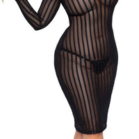 Noir Handmade - Midi Dress Made Of Elastic Tulle