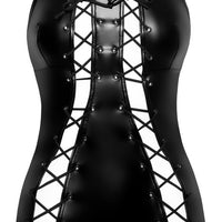 Noir Handmade - Powerwetlook Dress With Double Lace-Up Front