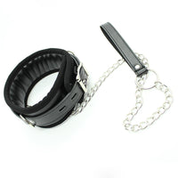 Fetish Addict - Collar with Metal Leash and Pedded Interior