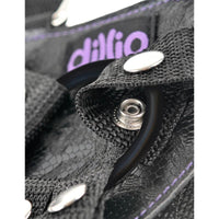 Dillio - Purple 6″ Strap-On Suspender Harness Set