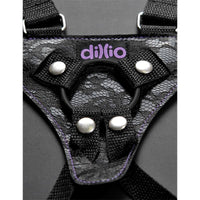 Dillio - Purple 6″ Strap-On Suspender Harness Set