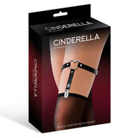Cinderella - Garter Harness Donna nero con cuore
