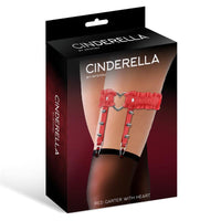 Cinderella - Garter Harness Donna rosso a balze con cuore