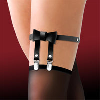 Cinderella - Garter Harness Donna con Fiocco nero con cuore