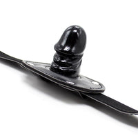 Fetish Addict - Gag With Padlock Penis Shape 5CM Small Black