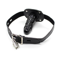 Fetish Addict - Locking Penis 10 cm Gag Ball Black