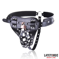 Latetobed BDSM Line -  Male Chastity Belt With Adjustable Lock