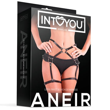 IntoYou Bdsm Line - Aneir Leg & Waist Bondage Harness Black