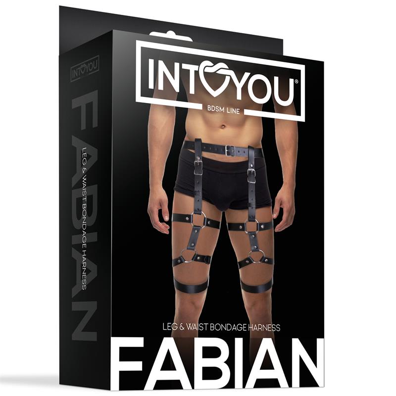 IntoYou Bdsm Line - Fabian Leg & Waist Bondage Harness Black