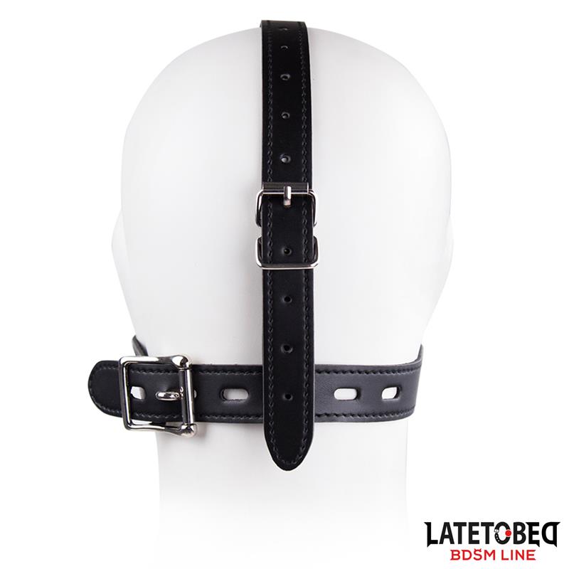 Latetobed BDSM Line - Facial Harness With Removable Accessory Adjustable Toilet Lid