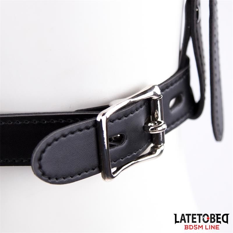 Latetobed BDSM Line - Facial Harness With Removable Accessory Adjustable Toilet Lid