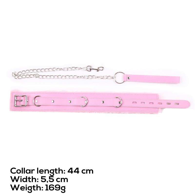 Latetobed BDSM Line - Collar With Pastel Pink Strap