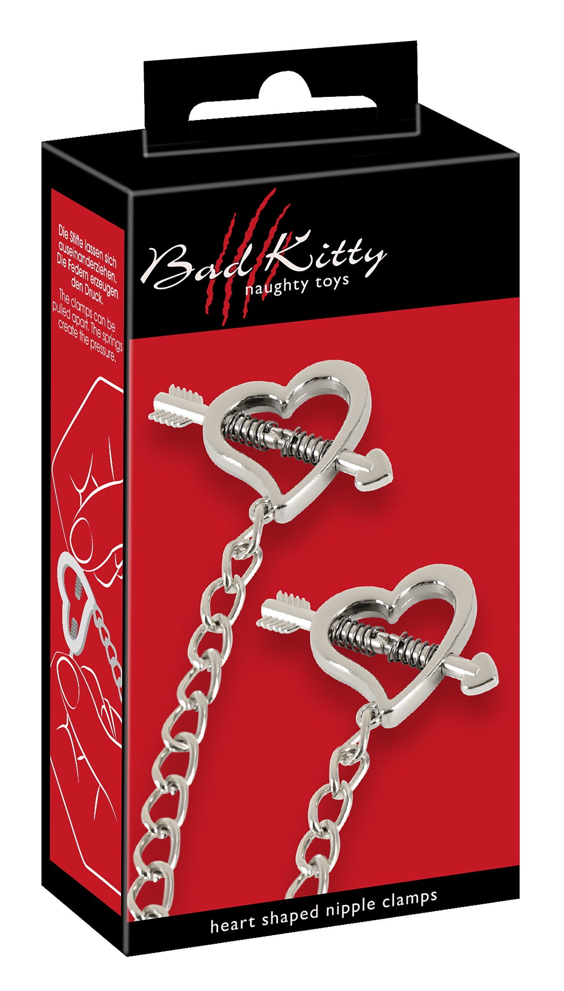 Bad Kitty - Heart shaped nipple clamps