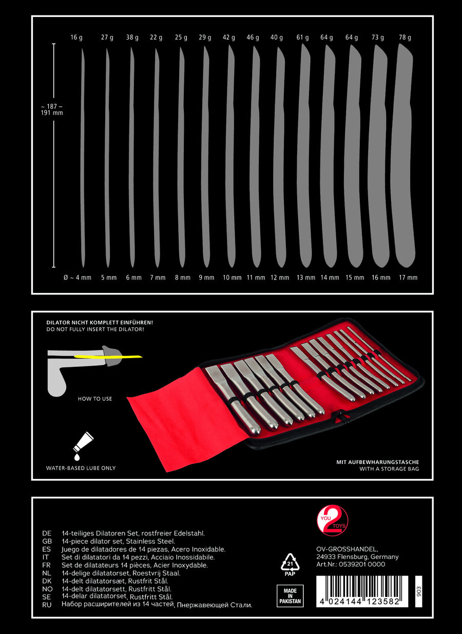 PenisPlug - 14-Piece Dilator Set