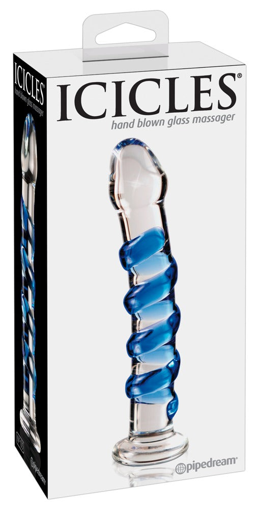 Icicles Hand Blown Glass Massager - N. 5