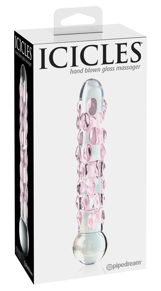 Icicles Hand Blown Glass Massager - N. 7