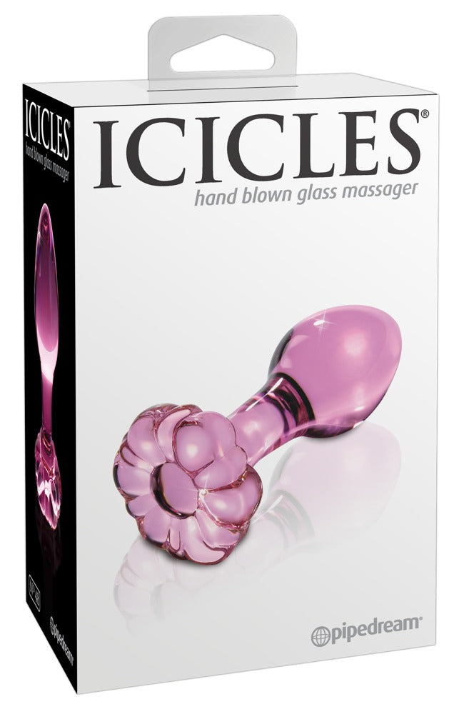 Icicles Hand Blown Glass Massager - N. 48