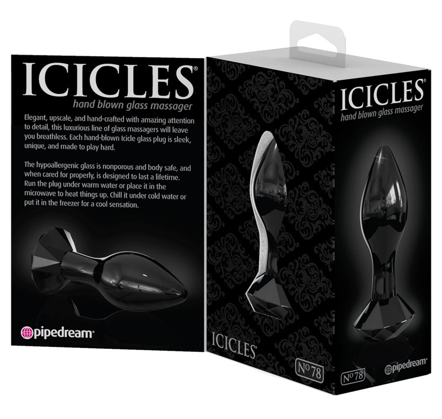 Icicles Hand Blown Glass Massager - N. 78-79