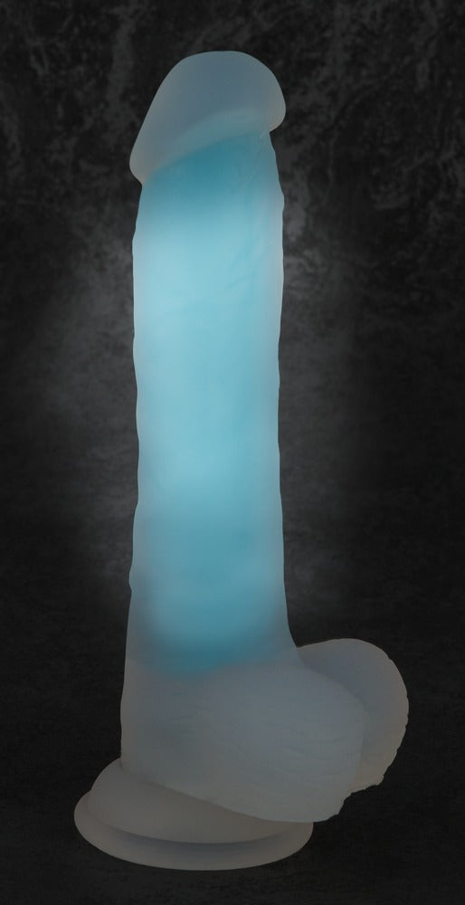 You2Toys Glow in the Dark - Silicone Dildo Blue