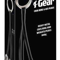 You2Toys - Heavy Gear CockRing & Ass Plugs