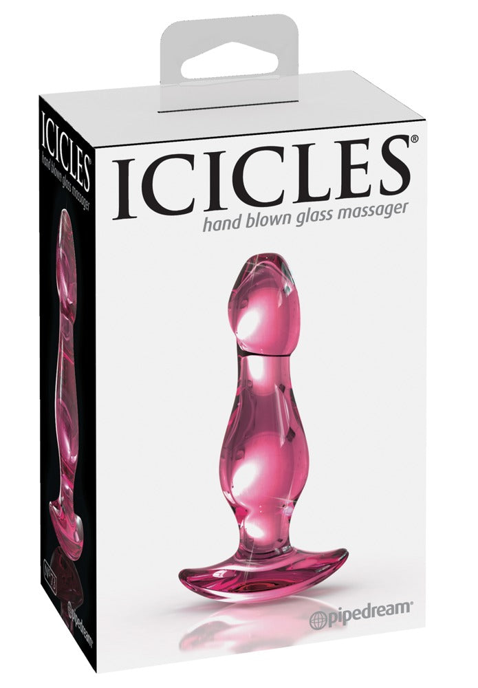 Icicles Hand Blown Glass Massager - N. 73