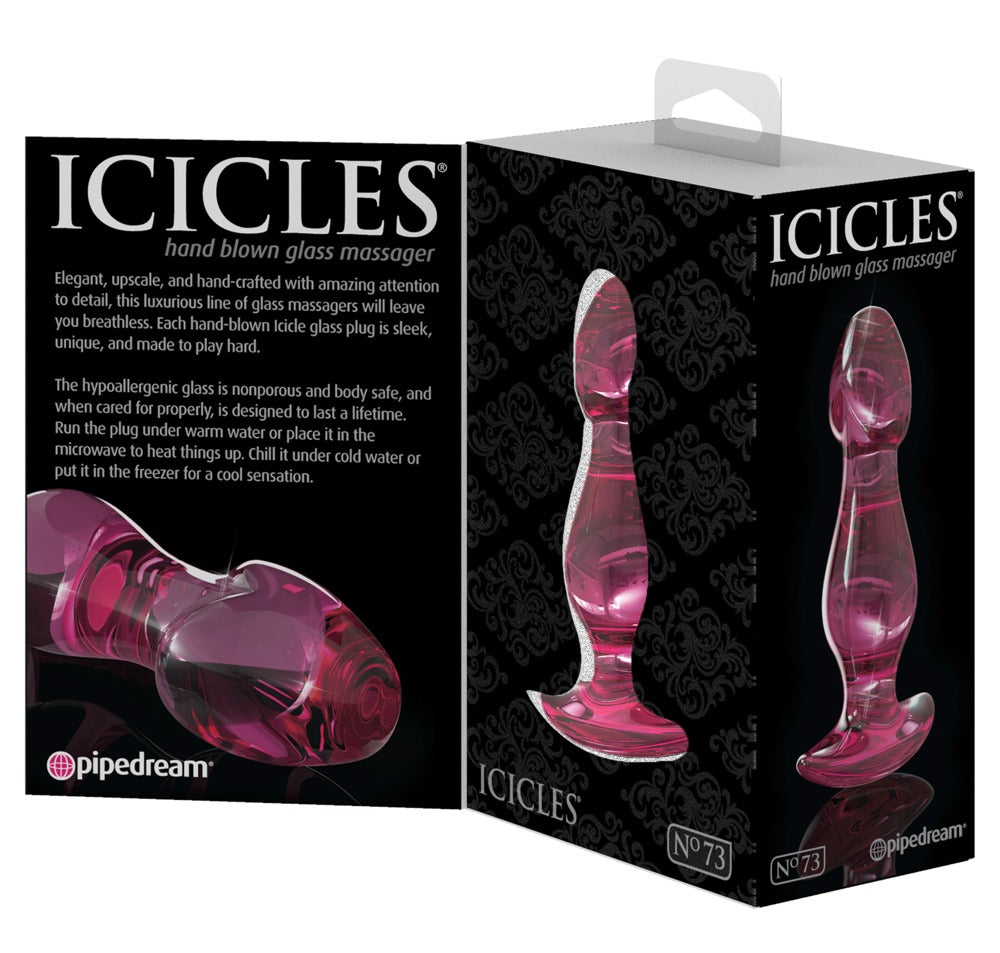 Icicles Hand Blown Glass Massager - N. 73