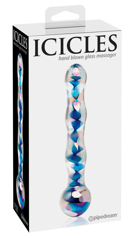 Icicles Hand Blown Glass Massager - N. 8