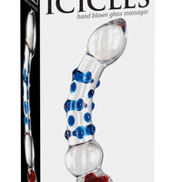 Icicles Hand Blown Glass Massager - N. 18