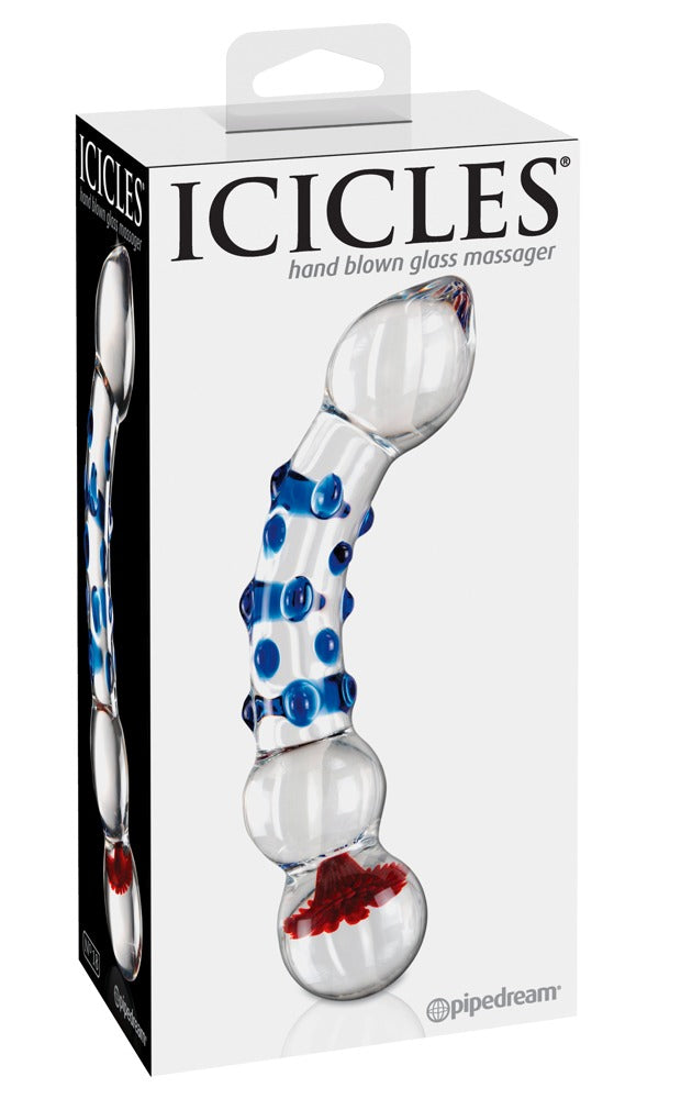 Icicles Hand Blown Glass Massager - N. 18