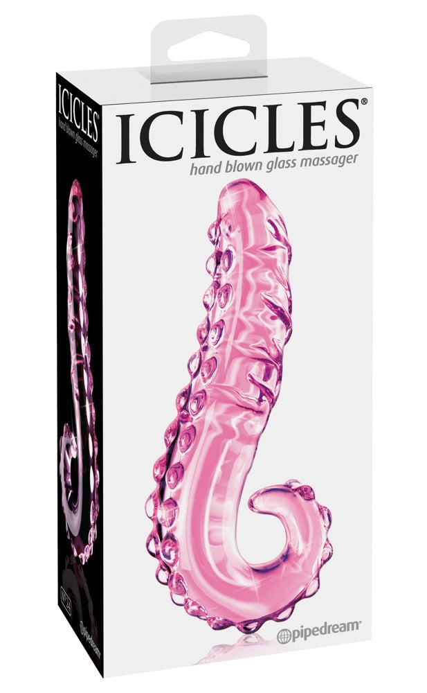 Icicles Hand Blown Glass Massager - N. 24