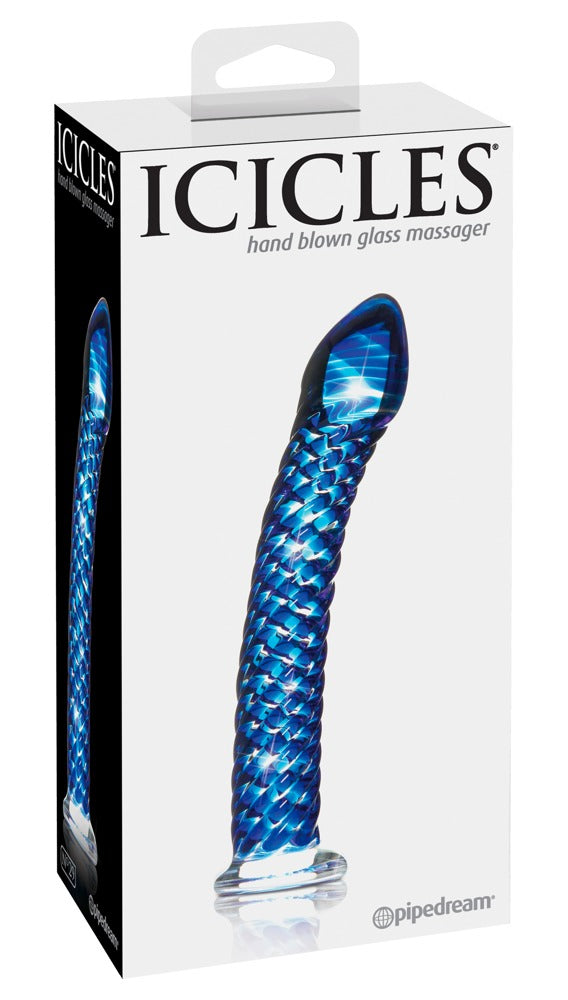 Icicles Hand Blown Glass Massager - N. 29