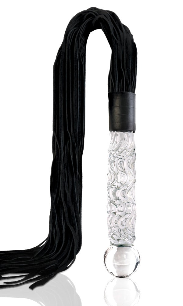 Icicles Hand Blown Glass Whip - N. 38