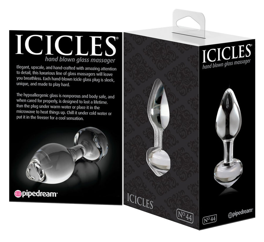 Icicles Hand Blown Glass Massager - N. 44