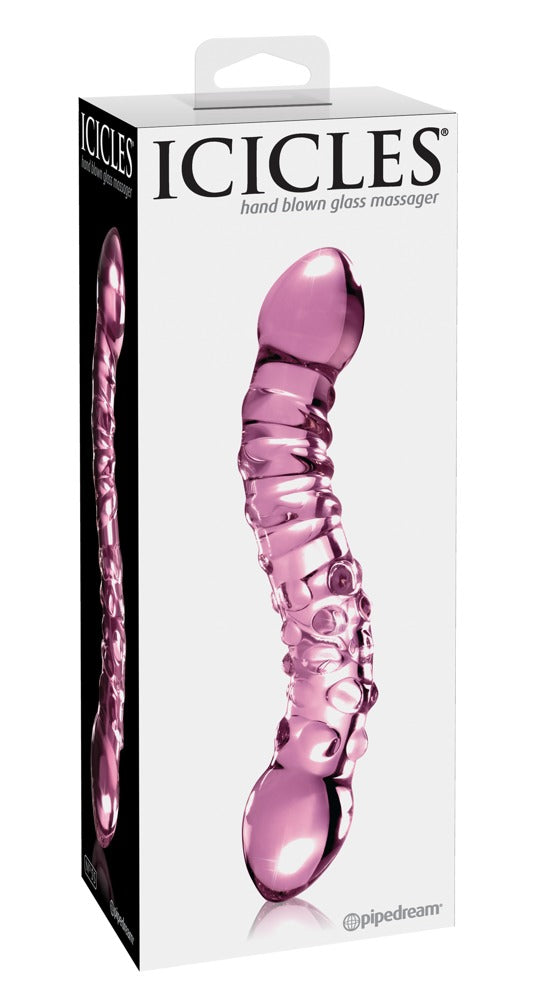 Icicles Hand Blown Glass Massager - N. 55