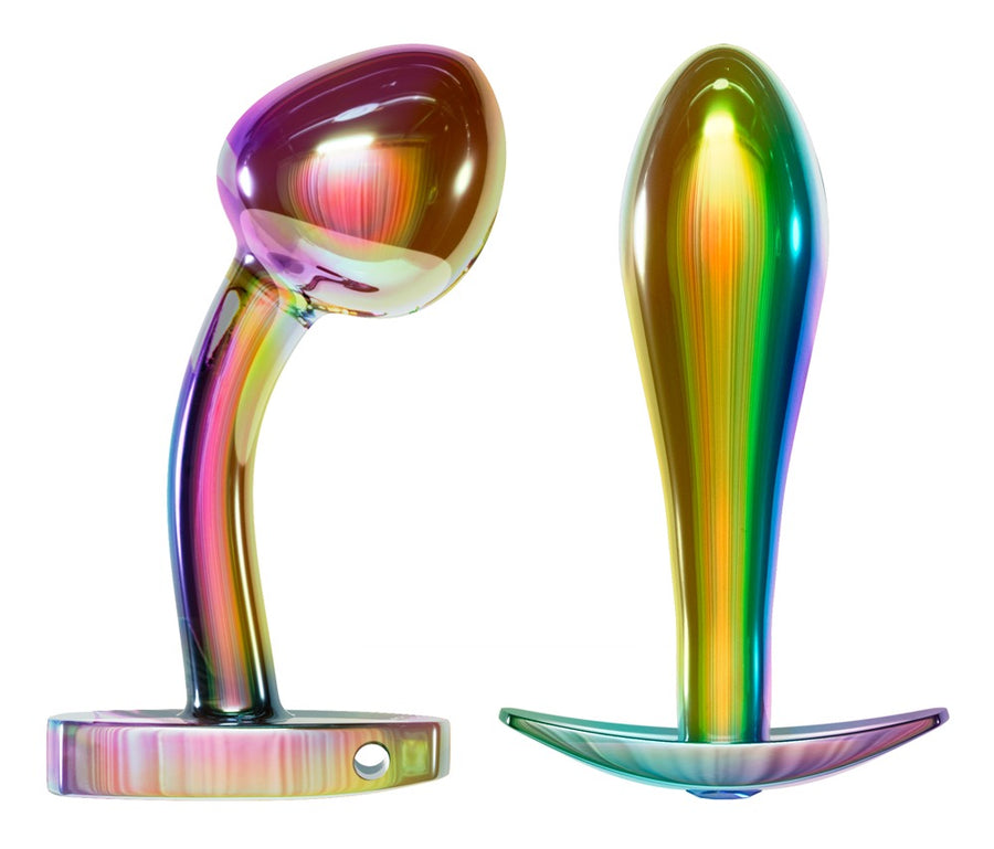 Anos Finest Butt Wear - Metal Butt Plug Set in Rainbow Colours