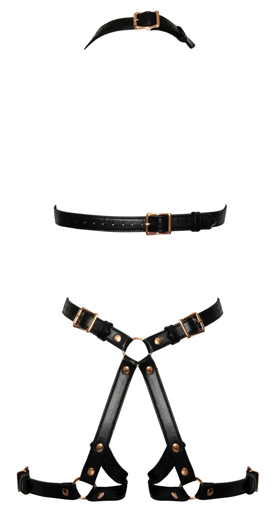 Bad Kitty - Harness with Rose-Gold Metal Details