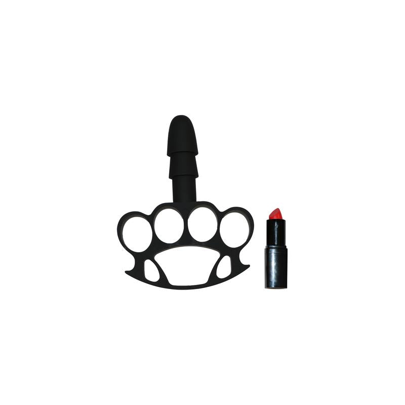 Doc Johnson  - Vac-U-Lock - Knuckle Up Accessory Black Dildo Fist Ball Attachment