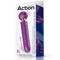 Double Action - No. TwentyTwo Massager With Suction, Pulsation And Thrusting