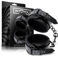 IntoYou Black Sapphire - Adjustable Cuffs Vegan Leather