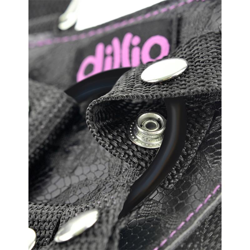 Dillio - Pink 6″ Strap-On Suspender Harness Set