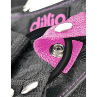 Dillio - Pink 19cm Strap-On Suspender Harness Set