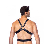 Rimba Bondage Play - Leather Adjustable Full Body Harness Man