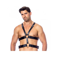 Rimba Bondage Play - Adjustable Leather Harness Man